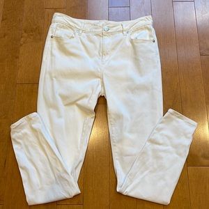 Ann Taylor LOFT White Jean Leggings in 6